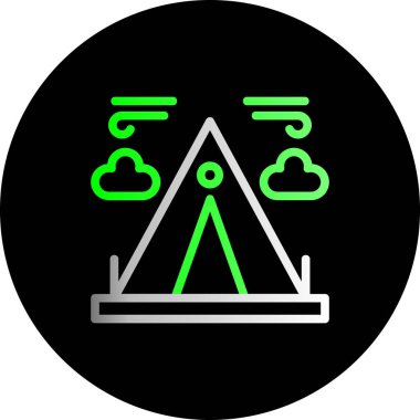 Bulut hesaplama. vektör simgesi