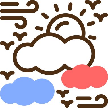 Bulut. Web simgesi basit illüstrasyon