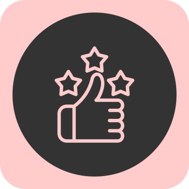 başparmak yukarı simgesi, vektör tasarımı