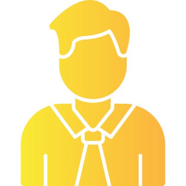 Çizgi biçimi ile Avatar Adam simgesi