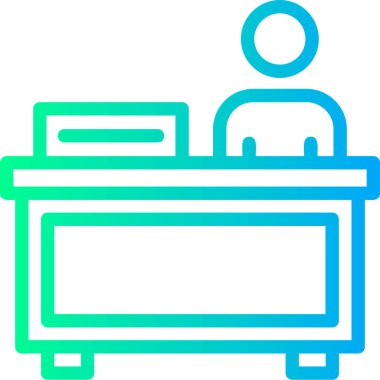 Banka kartı makine simgesi ana hat biçiminde