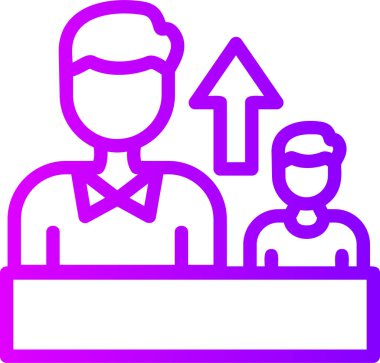 Bir kişi simgesinin vektör illüstrasyonu