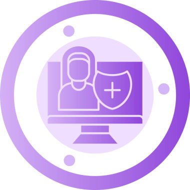 Bilgisayar. Web simgesi basit tasarım