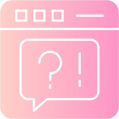 Basit ve minimalist uygulama simgesi, simge vektörü