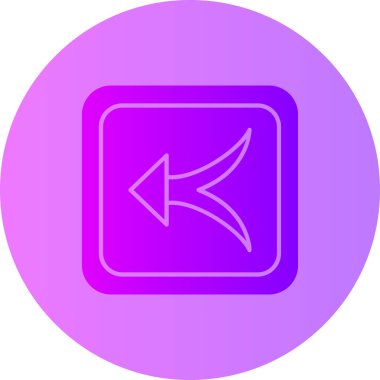 Arkaplan grubunda ok simgesi izole edildi