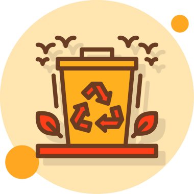 Çöp kutusu simgesi, vektör illüstrasyonu beyaz arkaplanda izole edildi