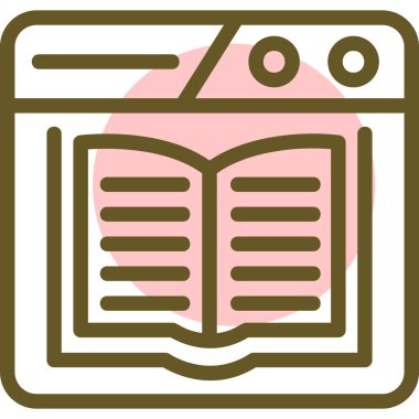 kitap simgesi vektör illüstrasyonu