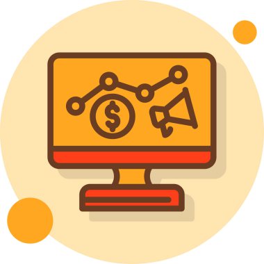 analitik monitör simgesi