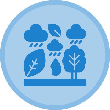 Ağaç simgesinin vektör illüstrasyonu