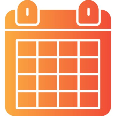 Takvim. Web simgesi basit illüstrasyon