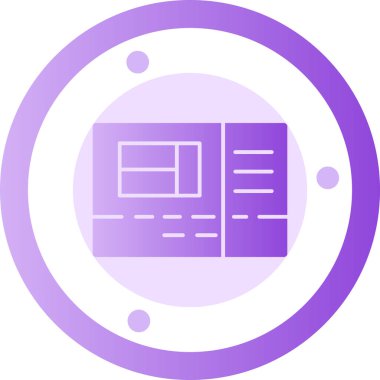 Tarayıcı. Web simgesi basit illüstrasyon