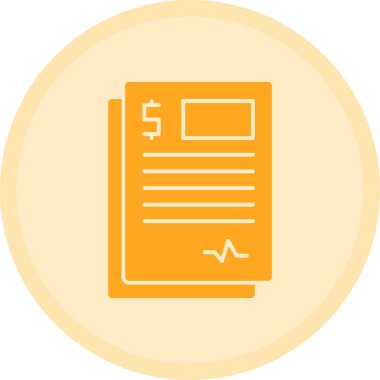 Belge. Web simgesi basit illüstrasyon