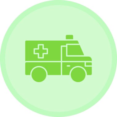 ambulans simgesi vektör illüstrasyonu