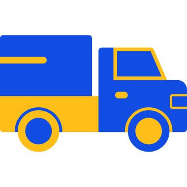 kamyon vektör simgesi modern basit illüstrasyon