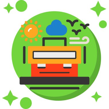 makine makine simgesi rozet biçiminde