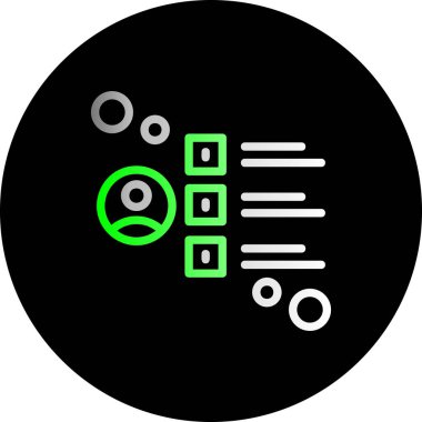 soyut beyaz arkaplanda veri analiz simgesi izole edildi