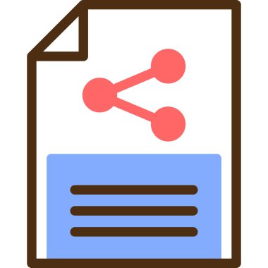 veri paylaşım vektörü simgesi modern basit vektör illüstrasyonu