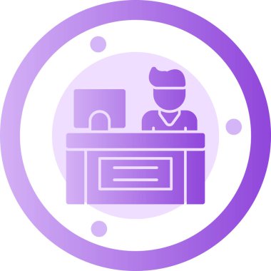 İş. Web simgesi basit illüstrasyon