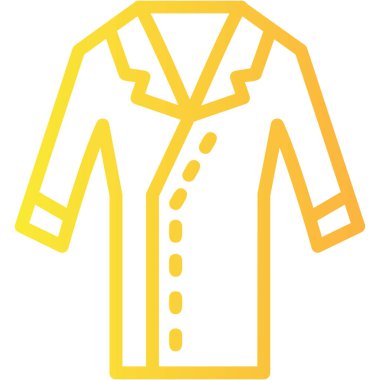 Ceket. Web simgesi basit illüstrasyon