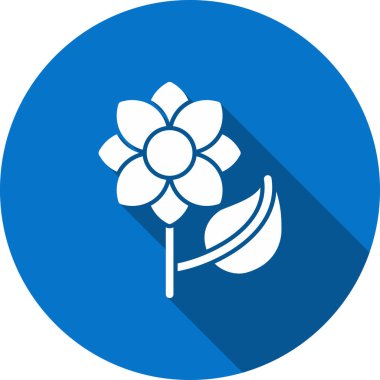 çiçek simgesi vektör illüstrasyonu