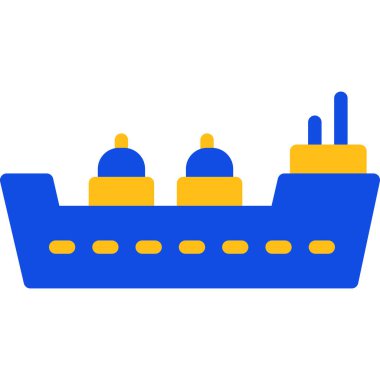 Gemi. Web simgesi basit illüstrasyon