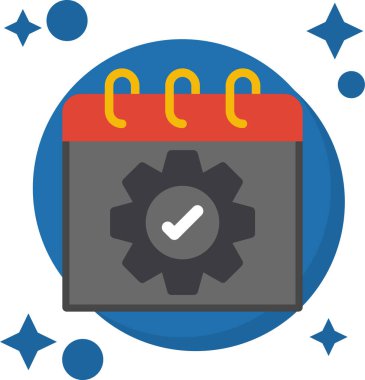 Takvim simgesi, vektör çizimi