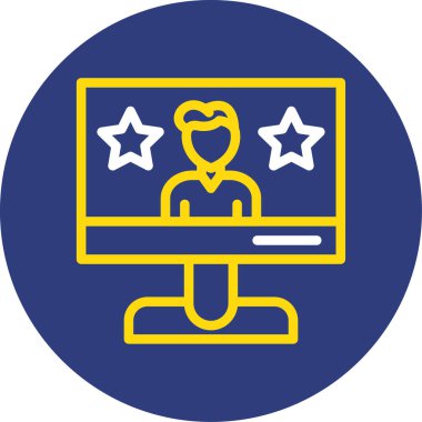 Dizüstü bilgisayar simgesi vektör çizimi