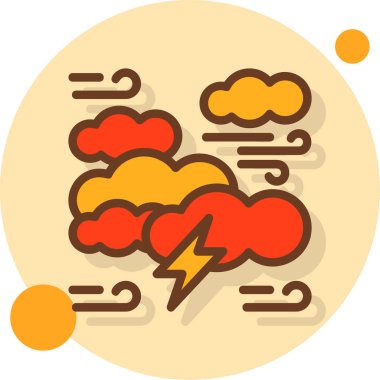 Bulut. Web simgesi basit illüstrasyon