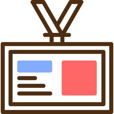 Bir pano simgesinin vektör illüstrasyonu