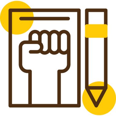 Bir kitap simgesinin vektör illüstrasyonu