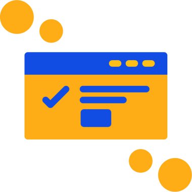 İşaretleme web simgesi basit vektör illüstrasyonunu kontrol et