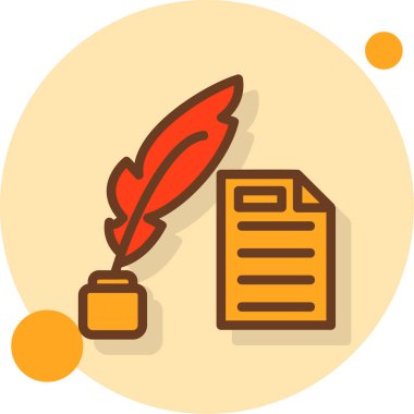 belge simgesi. vektör illüstrasyonu