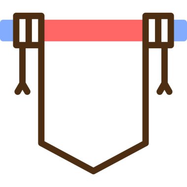 İp. Web simgesi basit illüstrasyon