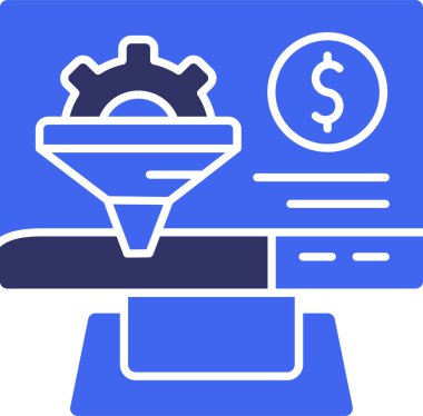 İş ve finans için işletme yönetimi dairesi simgesi