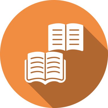 kitap simgesi vektör illüstrasyonu