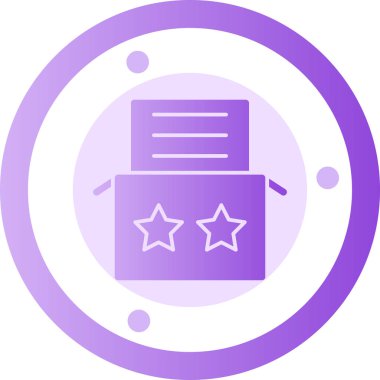 Rozet. Web simgesi basit illüstrasyon.