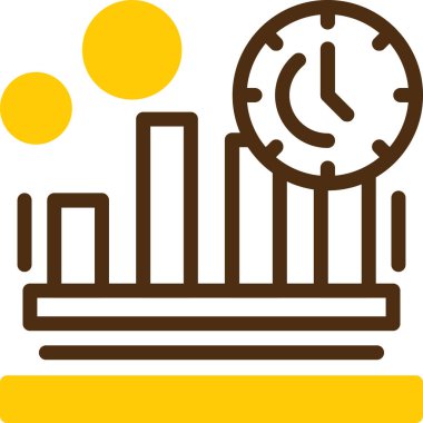 Saat. Web simgesi basit illüstrasyon