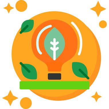 Ampul. Web simgesi basit illüstrasyon