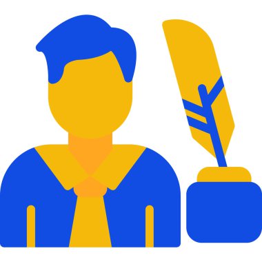 İşadamı düz stil ikonu