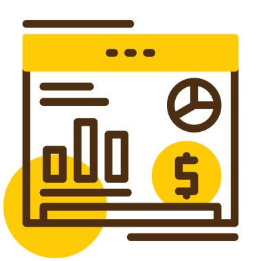 Dolar simgesi vektör illüstrasyonu