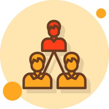 iş yönetimi simgesi vektör illüstrasyonu