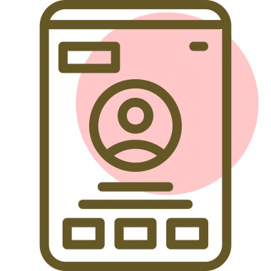 telefon simgesi, vektör illüstrasyonu