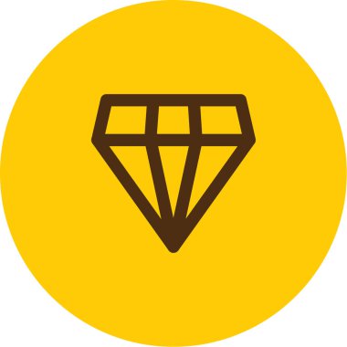 Elmas vektör simgesi modern basit vektör illüstrasyonu