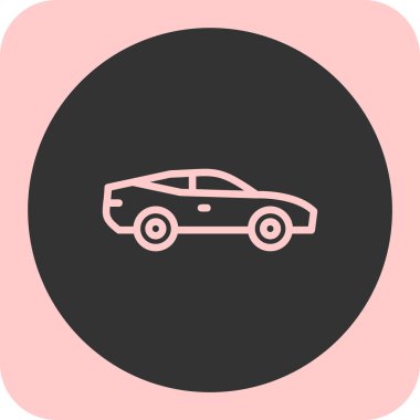 araba simgesi vektör illüstrasyonu