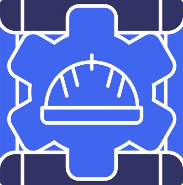 İnşaat ikonu. Web için vektör simgeleri oluşturmanın basit bir illüstrasyonu