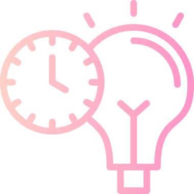 Alarm ampul simgesi vektör çizimi