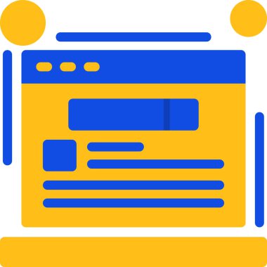 Tarayıcı bilgisayar simgesi - taslak biçimi