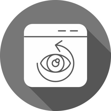 Göz simgesi vektör illüstrasyonu