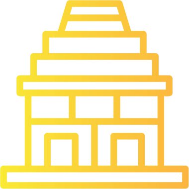 mimari mimari yapı ikonu ana hatlar biçiminde