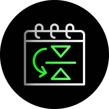 vektör Takvimi Simgesi illüstrasyonu